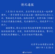 北京：男子作案后驾车逃跑 撞伤9人其中1人死亡