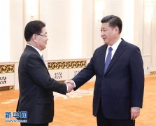 习近平会见韩国总统特使郑义溶