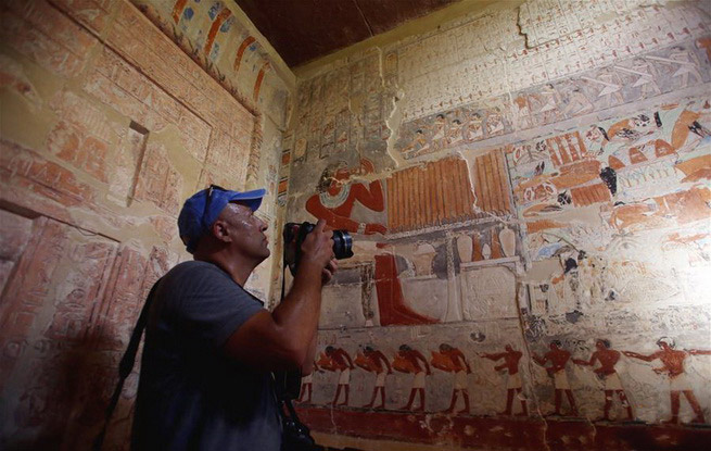 埃及一座4000多年前古墓首次对公众开放