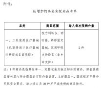 海南离岛旅客每人每年免税购物额增至3万