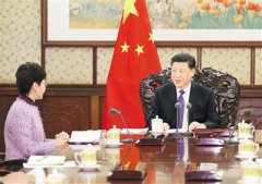 习近平会见林郑月娥、崔世安