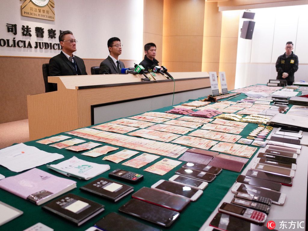 澳门司警侦破由黑社会操控高利贷集团71人被捕 3年借出逾1亿赚3200万