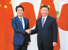 习近平会见日本首相安倍晋三