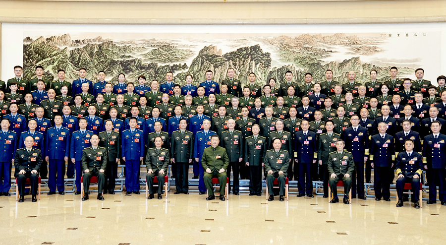 习近平在出席解放军和武警部队代表团全体会议时强调 统一思想认识  强化使命担当  狠抓工作落实 努力开创一体化国家战略体系和能力建设新局面